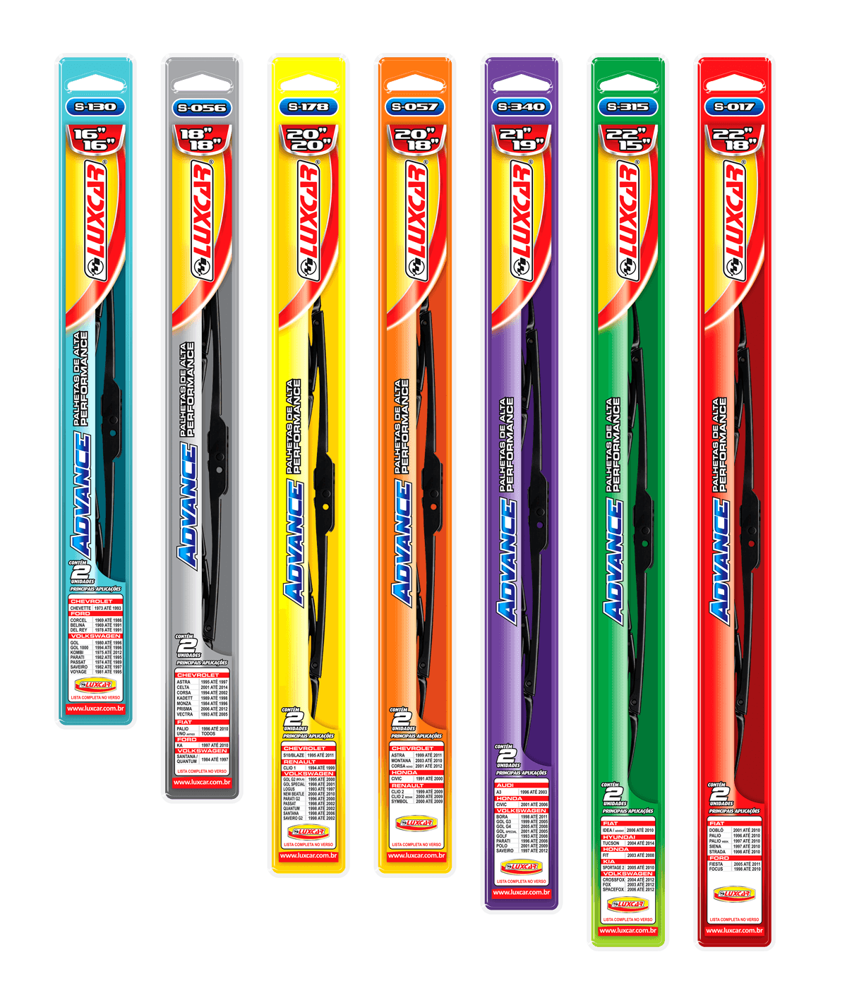 Palhetas para Limpador de Para-brisa Luxcar